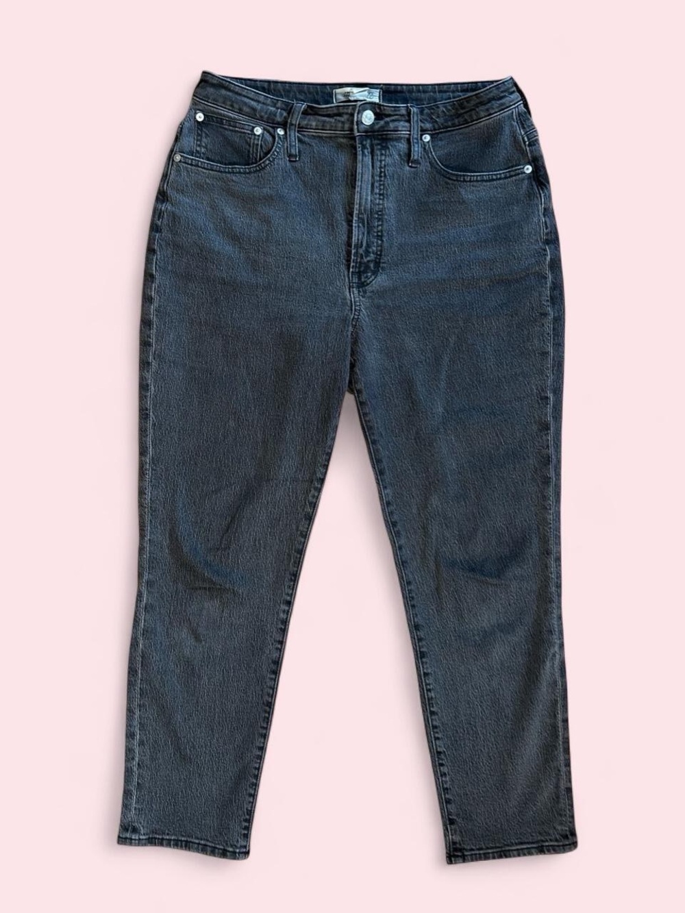 Madewell Curvy Perfect Vintage Jeans in Washed Black